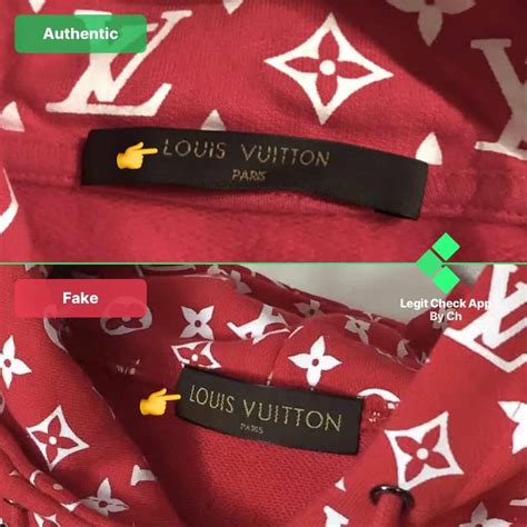 supreme louis vuitton hoodie real vs fake|knockoff supreme hoodie.